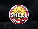 ◎【缶バッジ/Button badge】『 SHELL MOTOR OIL ロゴマーク / 缶バッジ 』バッジ バッチ PinBack Button Can b...
