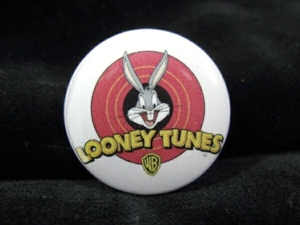 ◎【缶バッジ/Button badge】『 Looney Tunes バッグス・バニー フェイス / 缶バッジ 』バッジ バッチ PinBack Button Can badge カンバッジ 缶バッチ カンバッチ コレクション ファッション雑貨 アメ雑 雑貨