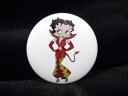 ◎【缶バッジ/Button badge】『 Betty Boop 小悪魔風衣装 / 缶バッジ 』バッジ バッチ PinBack Button Can badge...