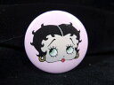 ◎【缶バッジ/Button badge】『 Betty Boop フェイス ピンク / 缶バッジ 』バッジ バッチ PinBack Button Can bad...