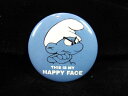 ◎【缶バッジ/Button badge】『 smurf THIS IS MY HAPPY FACE / 缶バッジ 』バッジ バッチ PinBack Button...