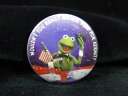 ◎【缶バッジ/Button badge】『 マペッツ カーミット WOULDN'T YOU REALLY RATHER VOTE FOR KERMIT? / 缶...