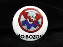 ◎【缶バッジ/Button badge】『 BOZO THE CLOWN ピエロ NO BOZOS! / 缶バッジ 』バッジ バッチ PinBack Butto...