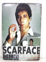 ◎【ブリキ看板/tin plate】『 SCARFACE アル・パチーノ ポスター柄 / ブリキプレート 』ティンパネル 看板 インテリア ビンテージ風 看板 ...