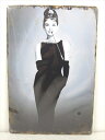 ◎【ブリキ看板/tin plate】『 Audrey Hepburn ティファニーで朝食を / ブリキプレート 』ティンパネル 看板 インテリア ビンテージ風 ...