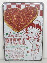 ◎【ブリキ看板/tin plate】『 Betty Boop Betty Boop's PIZZA / ブリキプレート 』ティンパネル 看板 インテリア ビンテ...