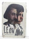 ◎【ブリキ看板/tin plate】『 Leon:The Professional レオン&マチルダ 横顔 / ブリキプレート 』ティンパネル 看板 インテリア...
