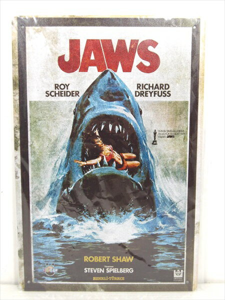 Amazon.co.jp: ブリキ看板 Jaws ジョーズ アートパネル