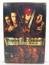 ◎【ブリキ看板/tin plate】『 Disney Pirates of the Caribbean DVDパッケージ柄 B / ブリキプレート 』ティンパネ...