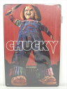 ◎【ブリキ看板/tin plate】『 Child's Play CHUCKY 下から見上げる B / ブリキプレート 』ティンパネル 看板 インテリア ビンテ...