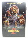 ◎【ブリキ看板/tin plate】『 Child's Play2 海外版 ポスター柄 / ブリキプレート 』ティンパネル 看板 インテリア ビンテージ風 看板...