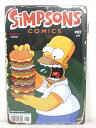 ◎【ブリキ看板/tin plate】『 The Simpsons SiMPSONS COMICS ホーマーとバーガー 表紙柄 / ブリキプレート 』ティンパネル...