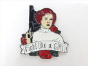 ◎【ピンバッジ/pin badge】『 Disney STAR WARS レイア・オーガナ Fight Like a GIRL A / ピンズ 』バッジ バッチ...