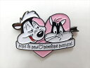 ◎【ピンバッジ/pin badge】『 LOONEY TUNES ペペ・ル・ピュー & ペネロッピー・プッシーキャット ハート / ピンズ 』バッジ バッチ ピ...