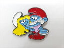 ◎【ピンバッジ/pin badge】『 smurf スマーフェットとパパスマーフ / ピンズ 』バッジ バッチ ピンバッチ PINS 映画 Movie アニメ ...