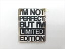 ◎【ピンバッジ/pin badge】『 I'M NOT PERFECT / ピンズ 』バッジ バッチ ピンバッチ 英語 English 英字 コレクション ファ...