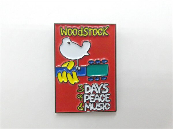 ◎【ピンバッジ/pin badge】『 Woodstock Festival 3 DAYS of PEACE & MUSIC / ピンズ 』バッジ バッチ ピンバッチ PINS 音楽 バンド MUSIC ロックバンド ウッドストック・フェスティバル コレクション ファッション雑貨 アメ雑