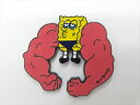 ◎【ピンバッジ/pin badge】『 SpongeBob SquarePants スポンジボブ マッチョアーム / ピンズ 』バッジ バッチ ピンバッチ 映画...