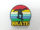 ◎【ピンバッジ/pin badge】『 SKATE レインボー トリック / ラバーピンズ 』バッジ バッチ ピンバッチ PINS ラバーバッジ ラバーピンバッ...