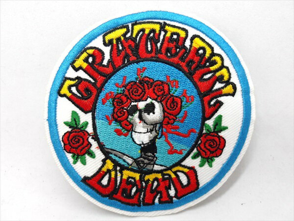 ◎【ワッペン/patch】『 Grateful Dead スカル&ローズ B / アイロンワッペン 』ワッペン パッチ アイロンパッチ 音楽 Music バンド アーティスト グレイトフル・デッド グレイトフルデッド ファッション雑貨 アメ雑