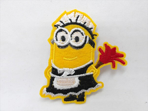 ◎【ワッペン/patch】『 Minions メイド服を着たフィル / アイロンワッペン 』ワッペン パッチ アイロン..