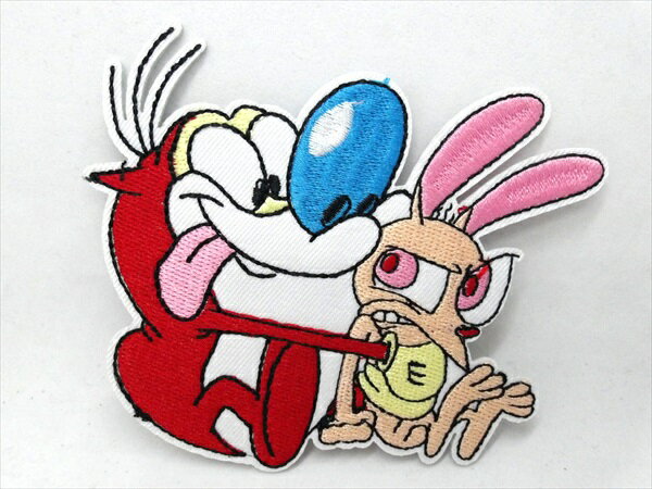 ◎【ワッペン/patch】『 The Ren and Stimpy Show レンとスティンピー / アイロンワッペン 』ワッペン パッチ アイロンパッチ 映画 Movie アメコミ アメコミ レンとスティンピー ファッション雑貨 アメ雑