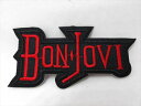 ◎【ワッペン/patch】『 BON JOVI ロゴ / アイロンワッペン 』ワッペン パッチ アイロンパッチ 音楽 Music バンド アーティスト ボン・ジョヴィ ボンジョヴィ ボンジョビ ファッション雑貨 アメ雑