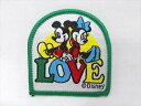 ◎【ワッペン/patch】『 Disney LOVE ミッキー&ミニー / ワッペン 』ワッペン パッチ アイロンパッチ 映画 Movie アメコミ ディズニー ミッキーマウス Mickey Mouse ファッション雑貨 アメ雑