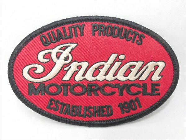 ◎【ワッペン/patch】『 Indian MOTOR CYCLE ロゴマーク / アイロンパッチ 』アイロン ワッペン パッチ ..