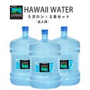 ハワイウォーター 新規購入 5ガロン×3本セット(会社・お店などのお客様)【Hawaiiwater ハワイウォーター 超軟水 軟水 水 ピュアウォーター ウルトラピュアウォーター 海外名水】ディスペンサーをお持ちの方 会社・お店など法人のお客様用