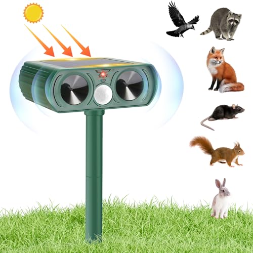 【2025年改良モデル】動物撃退器 猫よけ 猫避け 超音波 害獣撃退器 ソーラー充電 IP65防水防塵 超長待機 赤外線センサー 10m感知範囲 警報音スピーカー 猫 よ け 対策 猫避け対策 鳥避け 害獣対策