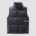 メンズ ダウンベスト 大きい 防風 無地 ボリュームネック おしゃれ 防寒 作業 保温 アウトドア ワークマン ダウンジャケット 秋服 秋服 冬服 冬服