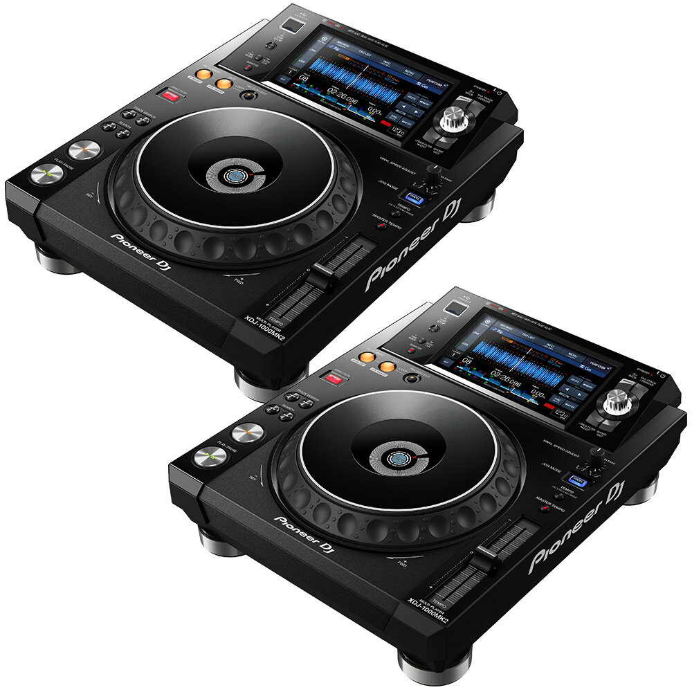 Pioneer USBメディア対応 DJマルチプレーヤー XDJ-1000MK2 ×2台　セット