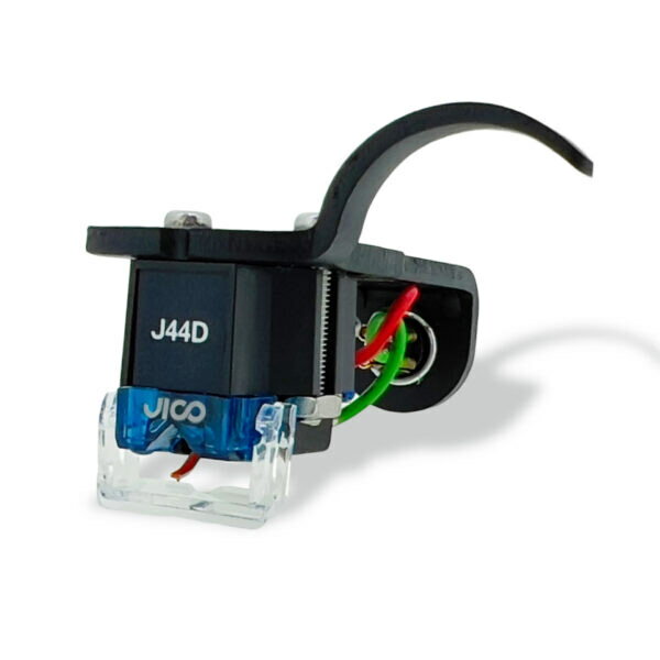 JICO ジコ OMNIA J44D IMP SD BLACK 合成ダイヤ丸針 MMカートリッジ《組み立て済み》 SHURE M44G互換 針カバー付き 日本製