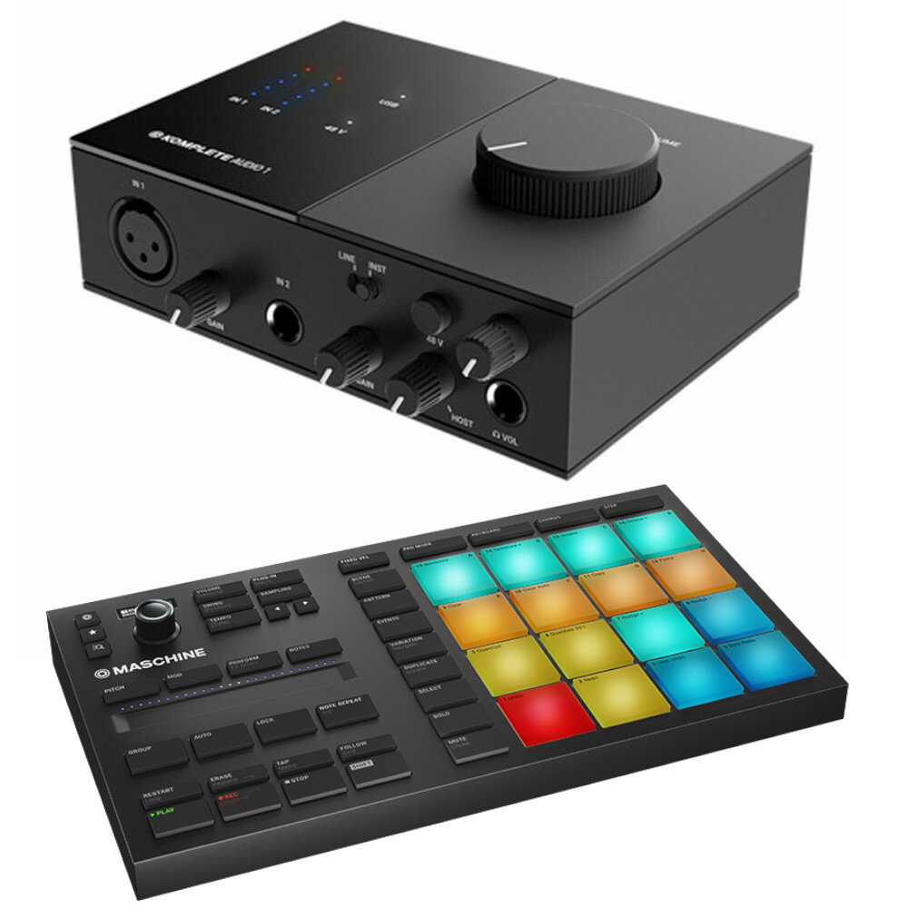 Native Instruments KOMPLETE AUDIO 1 オーディオインターフェイス MASCHINE MIKRO MK3 MIDIコントローラー