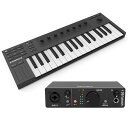 Arturia オーディオインターフェイス MiniFuse1 ブラック Native Instruments KOMPLETE KONTROL M32 MIDIキーボード セット