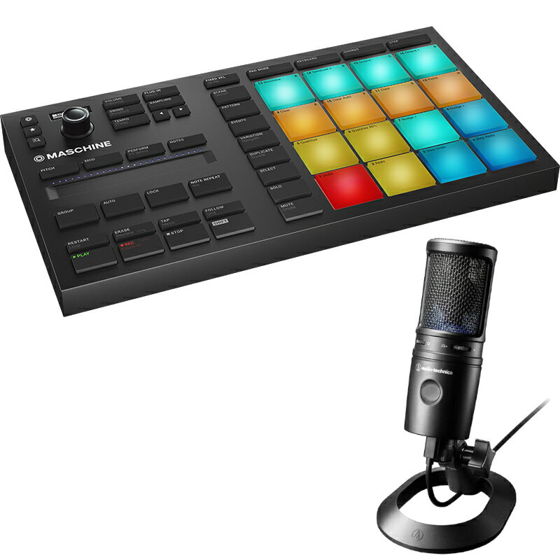 Native Instruments MASCHINE MIKRO MK3 USBマイク audio-technica AT2020USB-X セット