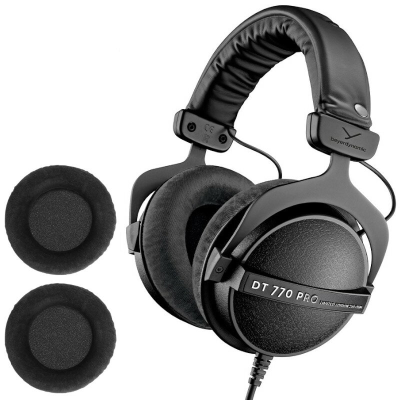 ヘッドホン 密閉型 beyerdynamic ベイヤー DT 770 PRO 80Ω + 純正 イヤーパッド EDT 770 VB【国内正規品 2年保証モデル】