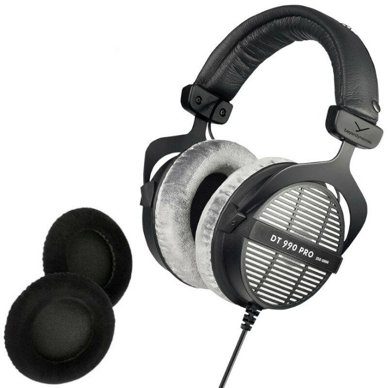 ヘッドホン 開放型 マスタリング スタジオ向け beyerdynamic ベイヤー NEW DT 990 PRO 250Ω EDT 990 VB 純正 イヤーパッド【国内正規品 2年保証モデル】