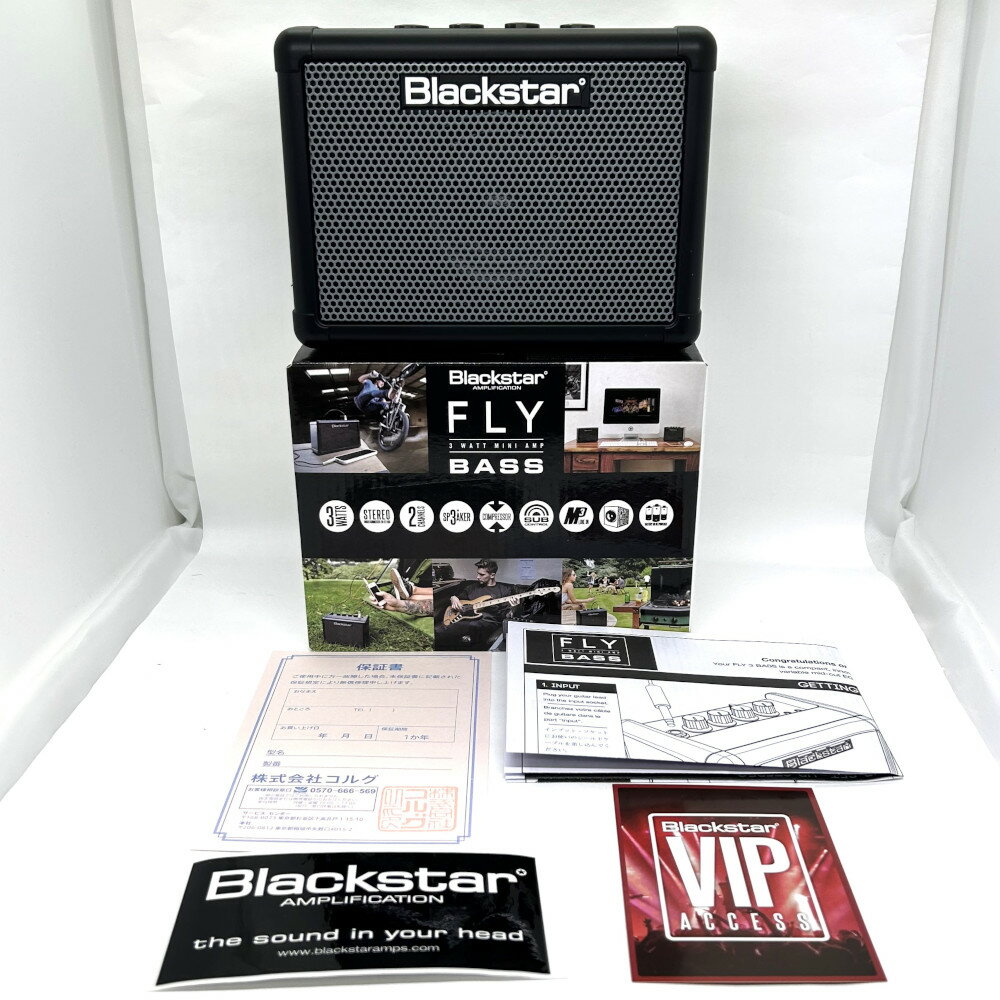 BLACKSTAR Blackstar ブラックスター コンパクト ベースアンプ BS FLY3 BASS 自宅練習に最適 ポータブル スピーカー バッテリー 電池駆動