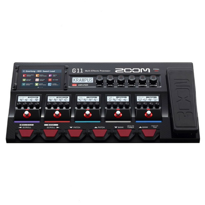 マルチ エフェクト プロセッサー ZOOM ズーム G11 ギター エフェクト 《3年延長保証（ユーザー登録）》