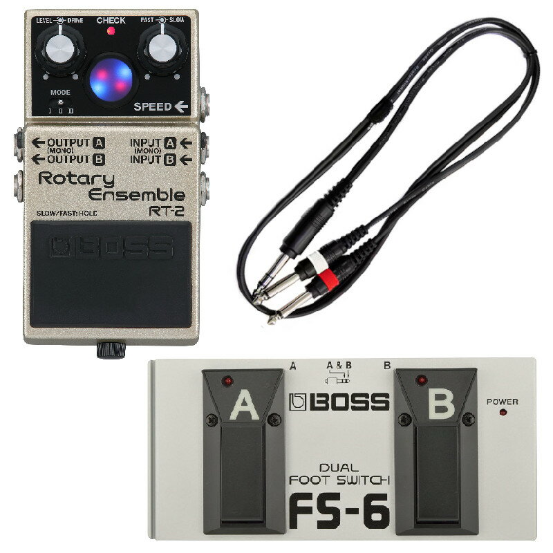 Phaser - BOSS ボス RT-2 Rotary Ensemble + FS-6 Dual Footswitch Set