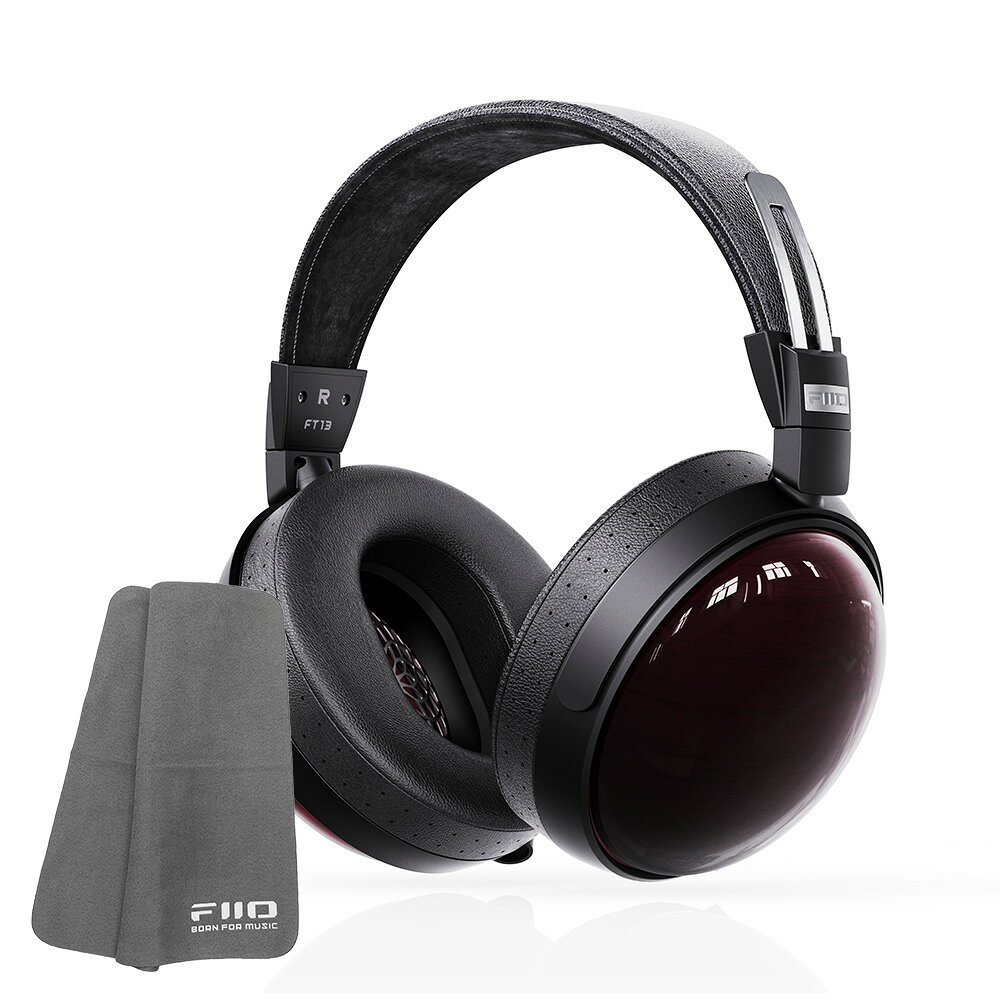 Sound-Isolating Type - FIIO 密閉型 ヘッドホン FT13 Black (FIO-FT13-B)《ロゴ入りクロスプレゼント》 fiio