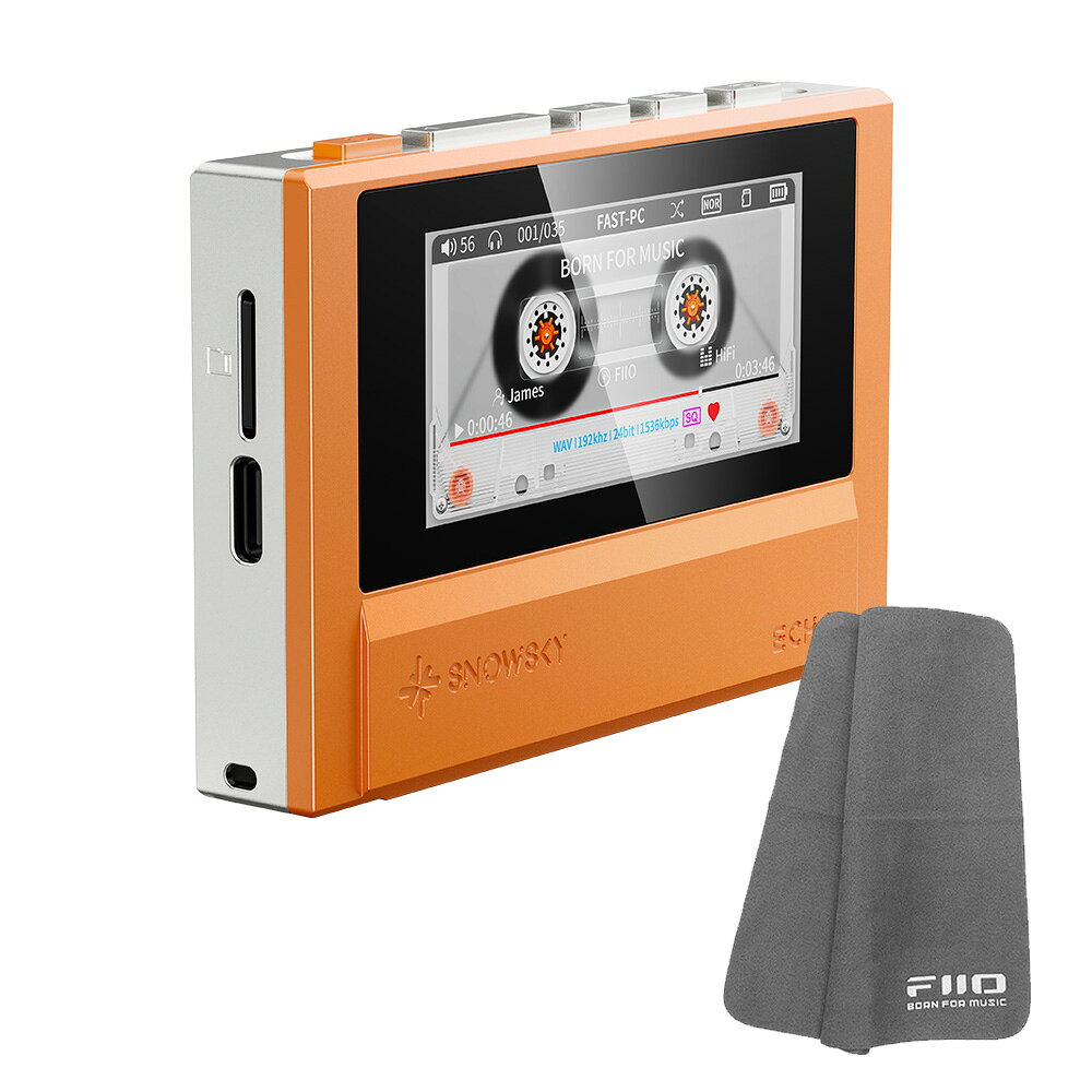 FIIO デジタルオーディオプレーヤー Snowsky ECHO オレンジ (FIO-SSECHO-O) 《ロゴ...