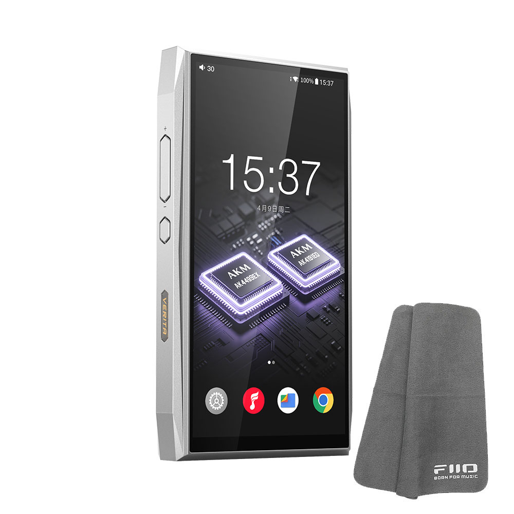 FIIO デジタルオーディオプレーヤー M25 シルバー (FIO-M25-S)《ロゴ入りクロスプレゼント》