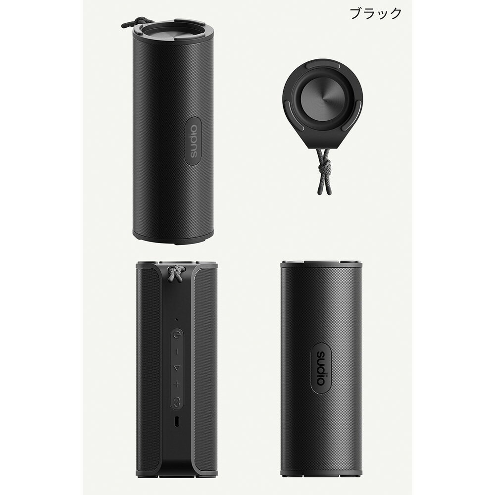 SUDIO �磻��쥹 �ݡ����֥� ���ԡ����� F4 (��2��) Bluetooth5.4 �ɿ�IPX5 ����25���� �����ȥɥ� ���ե� �ץ쥼��� �ڹ��������ʡ�