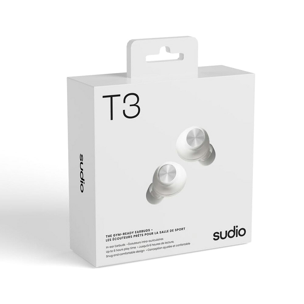 SUDIO ワイヤレス イヤホン T3 ホワイト ENCノイズキャンセリング Bluetooth5.4 マイク付き【国内正規品】 mikidj-10022614 三木楽器 楽天市場店 サンプル画像3