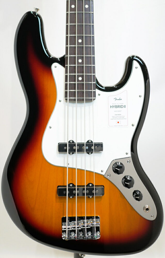 エレキベース Fender フェンダー MADE IN JAPAN HYBRID II JAZZ BASS 3-Color Sunburst / Rosewood 《三木楽器BASS SIDE》