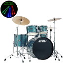 《ELISE 光るスティック Lumino Stick 付》 TAMA Imperialstar Drum Kits IP52H6RC (22インチ バスドラム シンバル付…