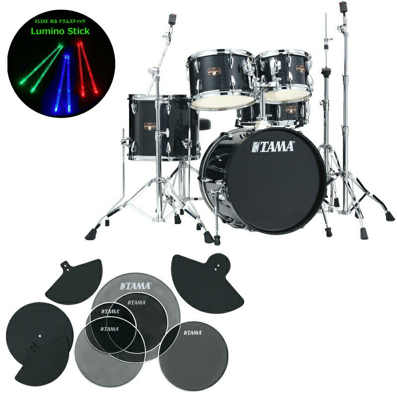 1SETò ELISE 륹ƥåա TAMA Imperialstar Drum Kits IP58H6 (18 Хɥ ) HBK إ饤󡦥֥å + SPP518CN ̵